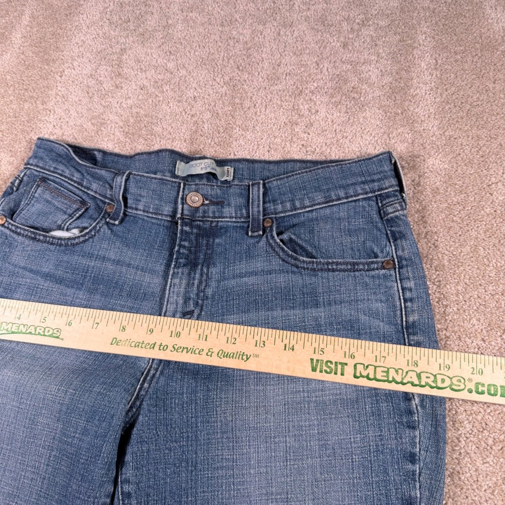 Levi's 515 Bootcut Jeans Womens 10M (FITS 31x31) Blue Medium Wash Stretch Denim - Picture 11 of 12